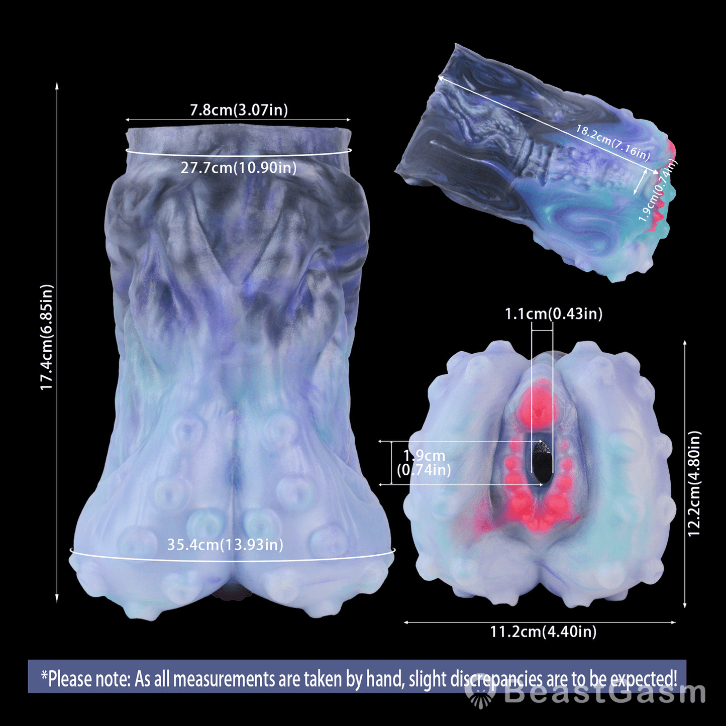 🐙 Kraken Queen Dual-Channel Tentacle Masturbator - BeastGasm