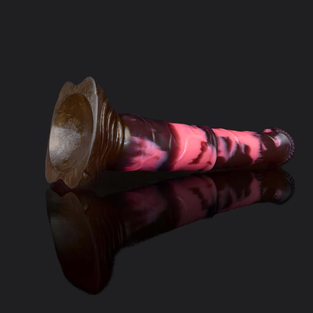 Large Equine Fantasy Dildo – 10.6” Silicone Horse Cock Toy - BeastGasm