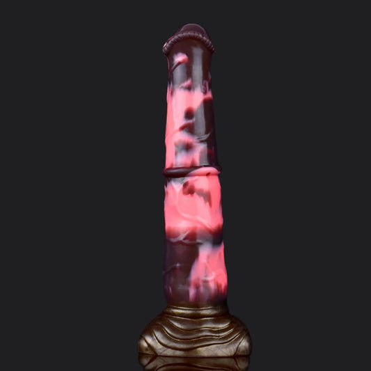 Large Equine Fantasy Dildo – 10.6” Silicone Horse Cock Toy - BeastGasm