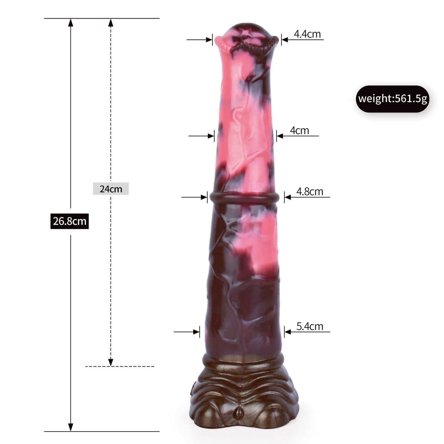 Large Equine Fantasy Dildo – 10.6” Silicone Horse Cock Toy - BeastGasm