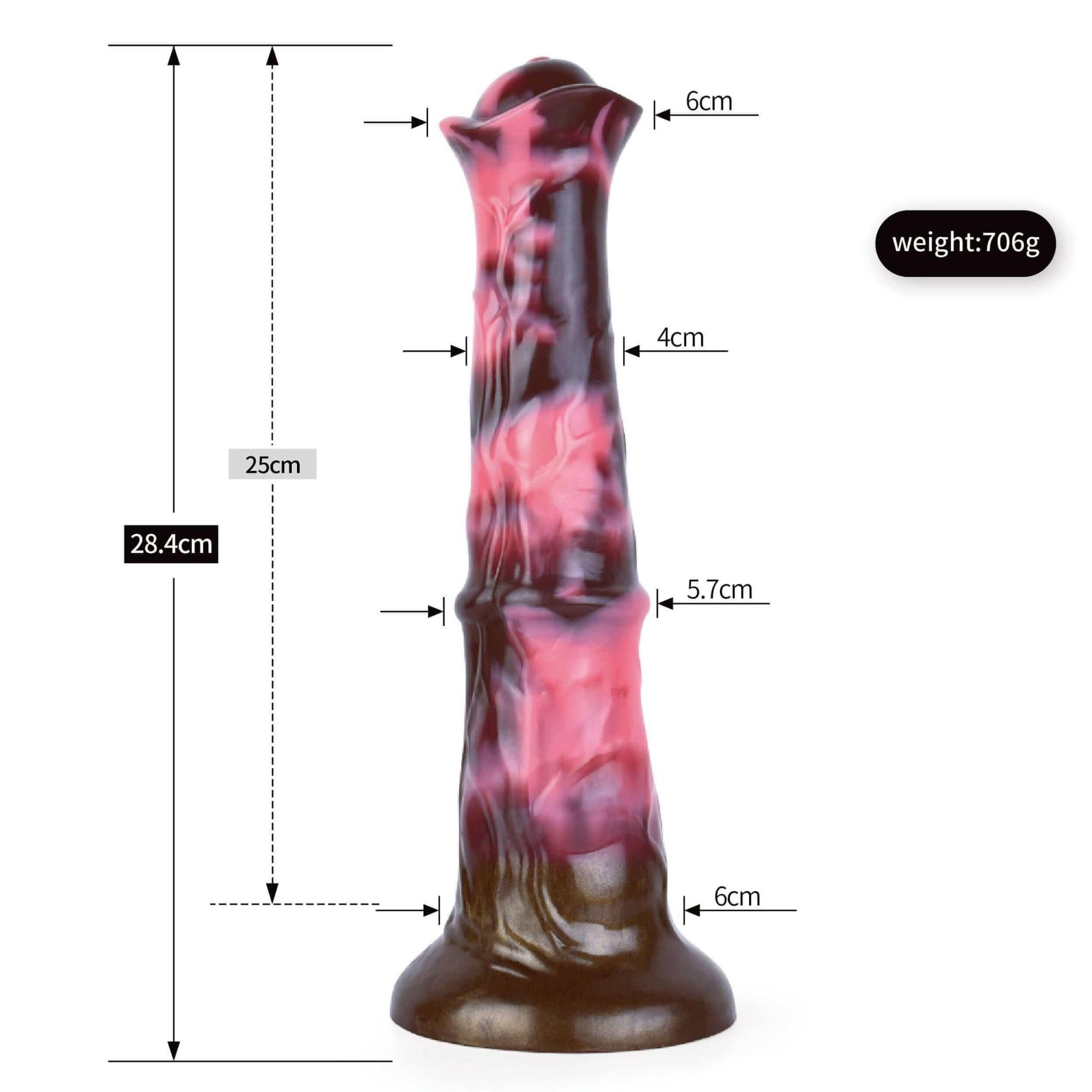 Large Realistic Horse Dildo – 11.2” Silicone Stallion Toy - BeastGasm