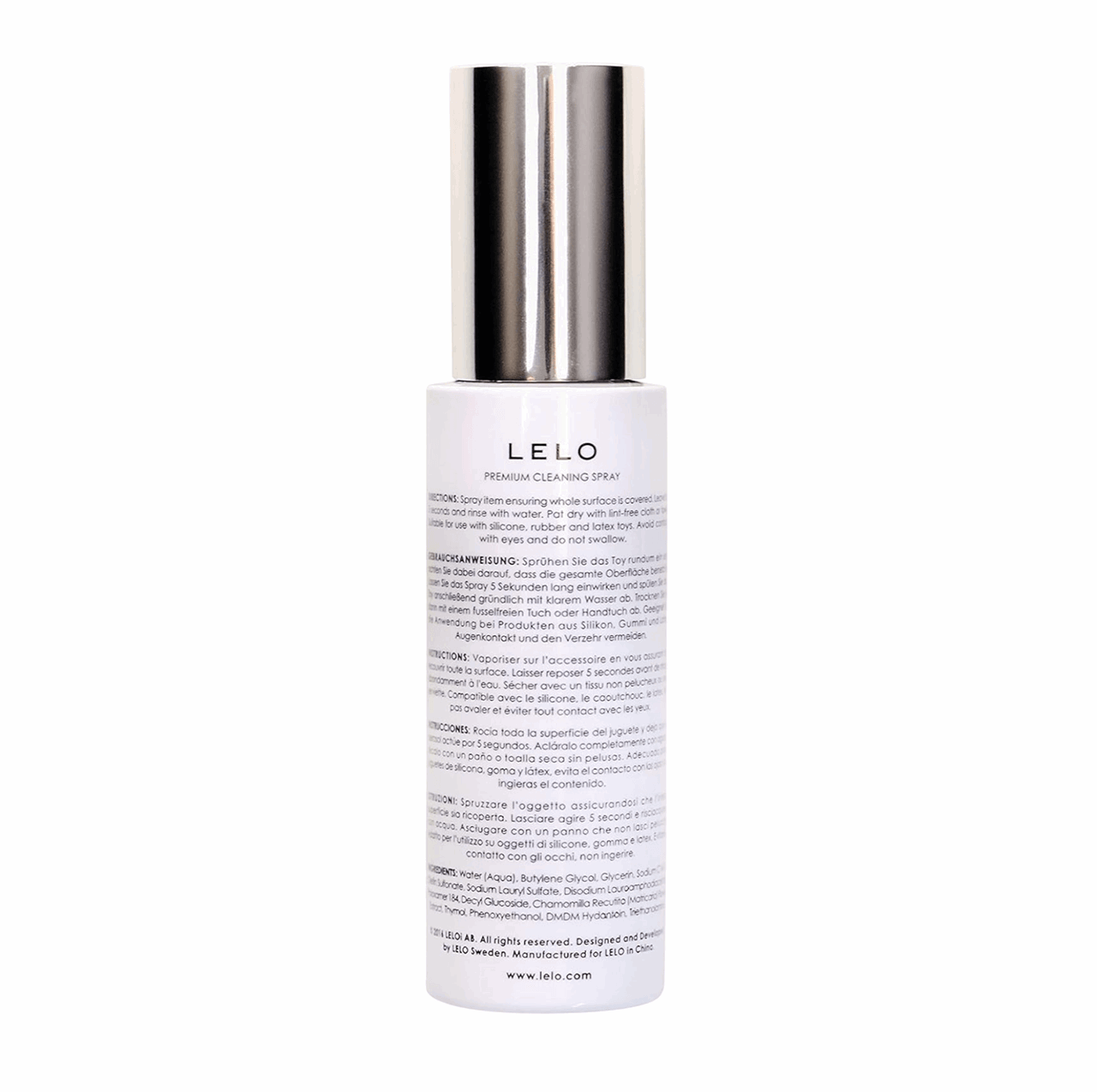 LELO Toy Cleaning Spray, Alcohol - Free - BeastGasm