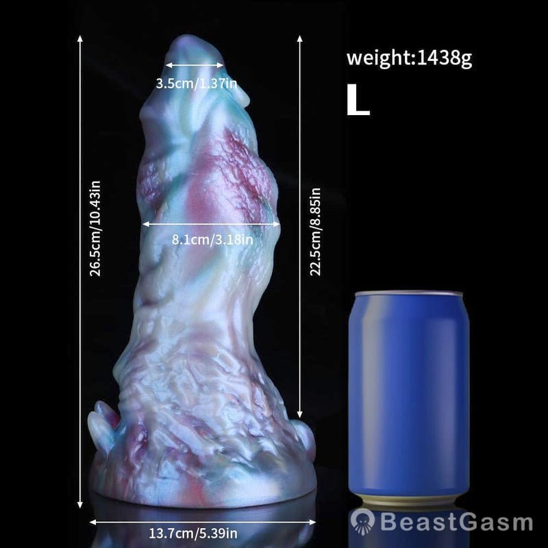 Leo Gradient Blue Purple Fantasy Dildo - BeastGasm