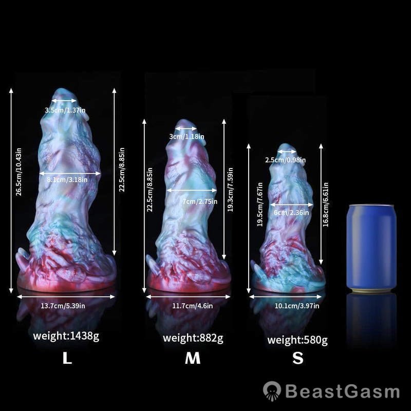 Leo Gradient Blue Purple Fantasy Dildo - BeastGasm