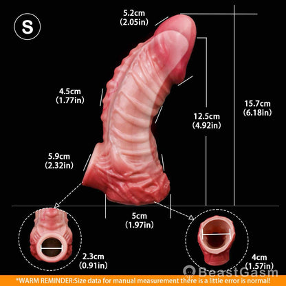 ⚔️ Leo Muscle-Flex Cock Sleeve | Dual-Channel Stamina Lock - BeastGasm