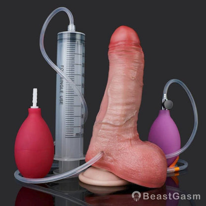 Leonidas 6.5 Inch Squirting Inflatable Dildo – Warrior’s Power - BeastGasm