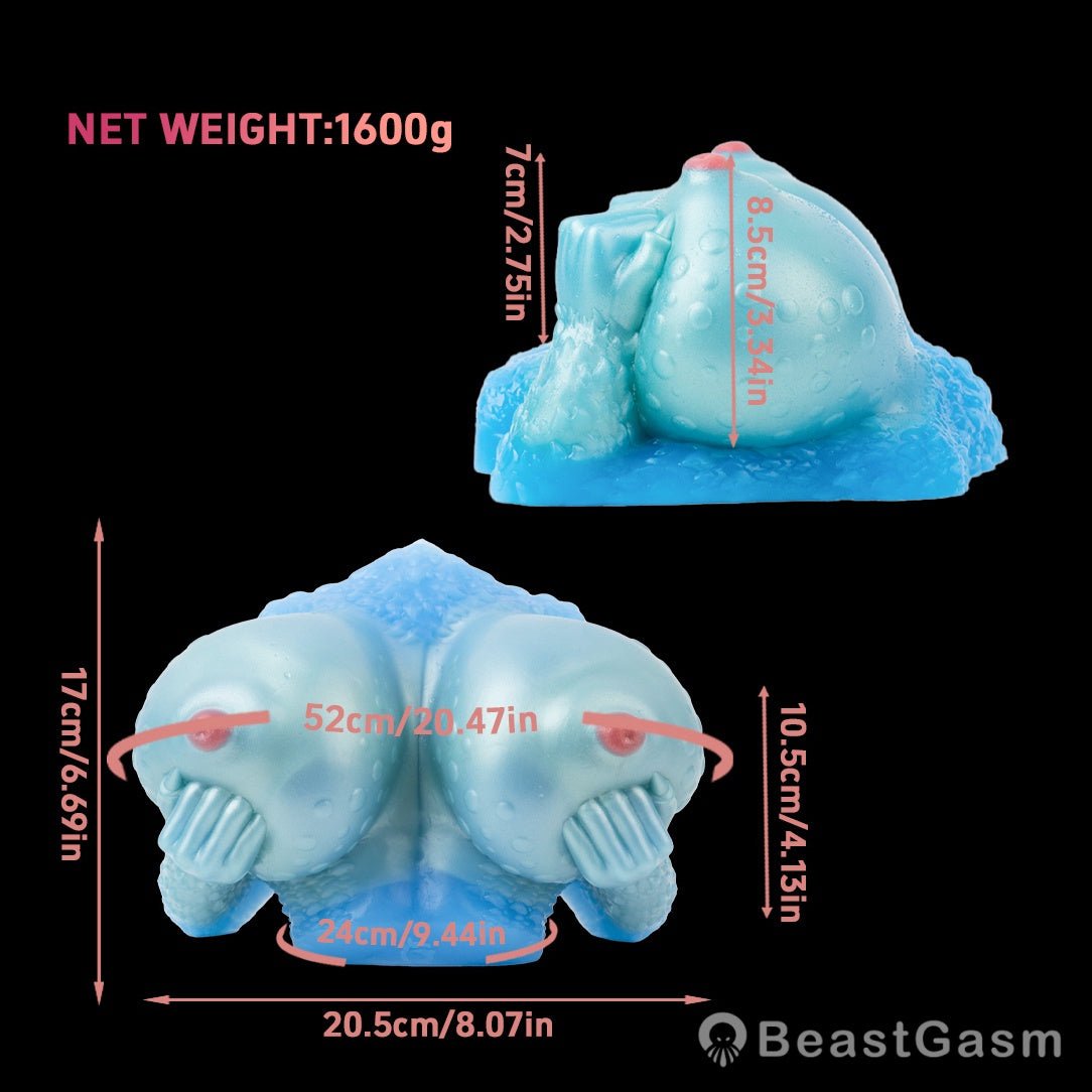 Leopard Chest Sex Toy – Soft, Bouncy, Full - Breast Stimulation 💦 - BeastGasm