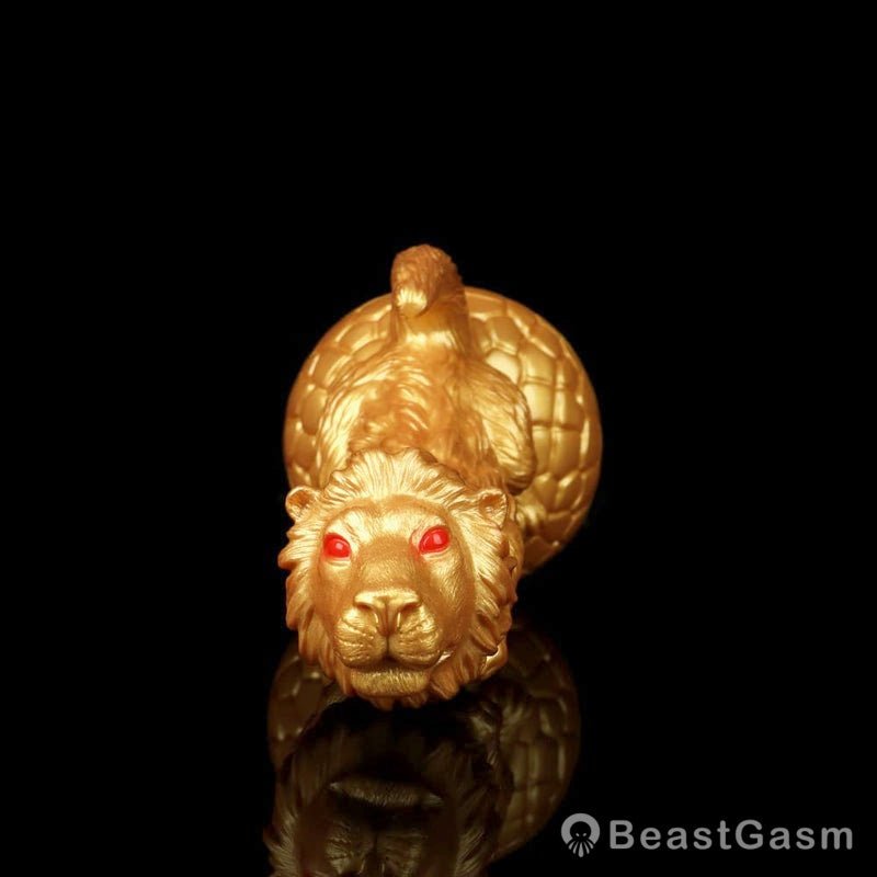 Lion King Golden Dildo 🦁 Royal Fantasy Power - BeastGasm