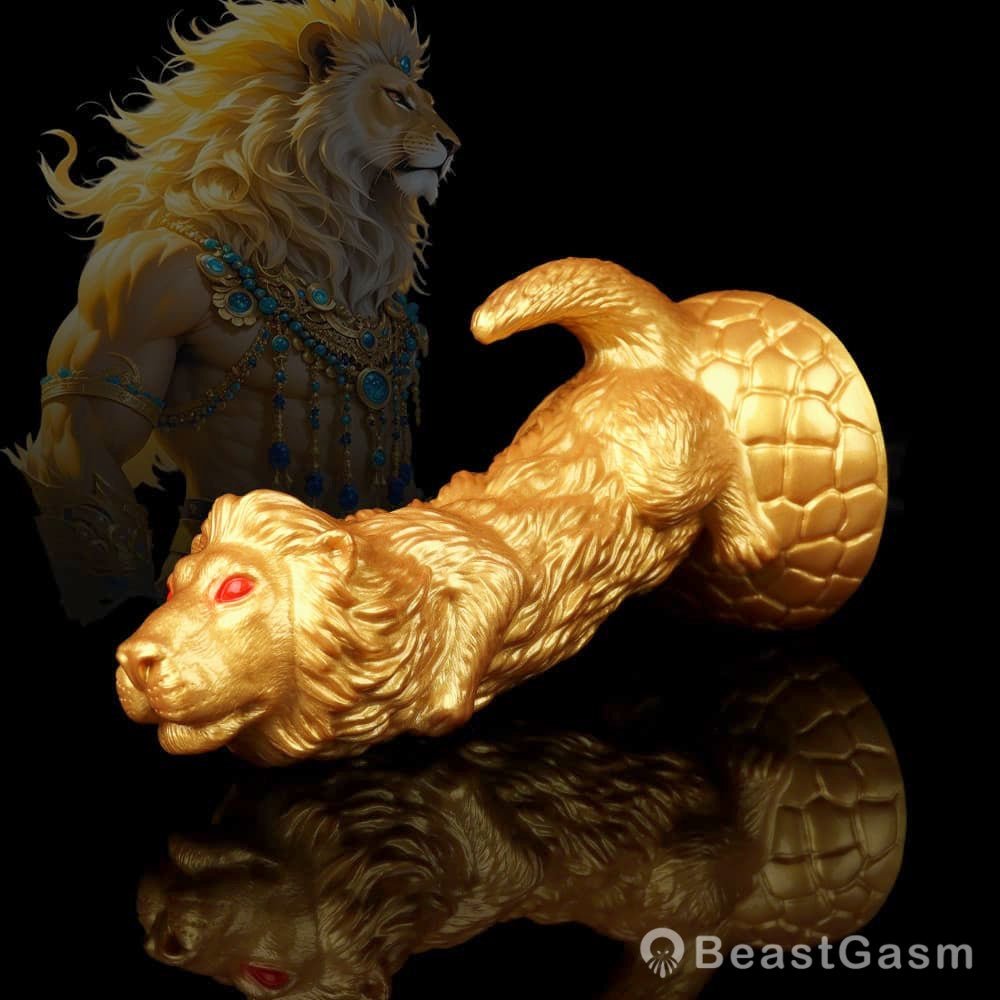Lion King Golden Dildo 🦁 Royal Fantasy Power - BeastGasm
