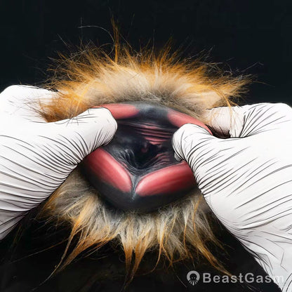 🦁 Lioness Fury Pocket Pussy | Removable Fur Male Masturbator - BeastGasm