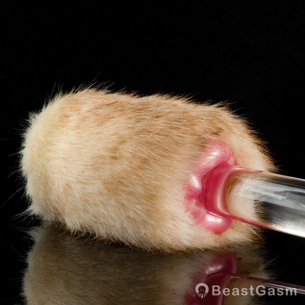🐰 Lop Rabbit Furry Pocket Pussy | Snap-Off Plush Male Masturbator - BeastGasm