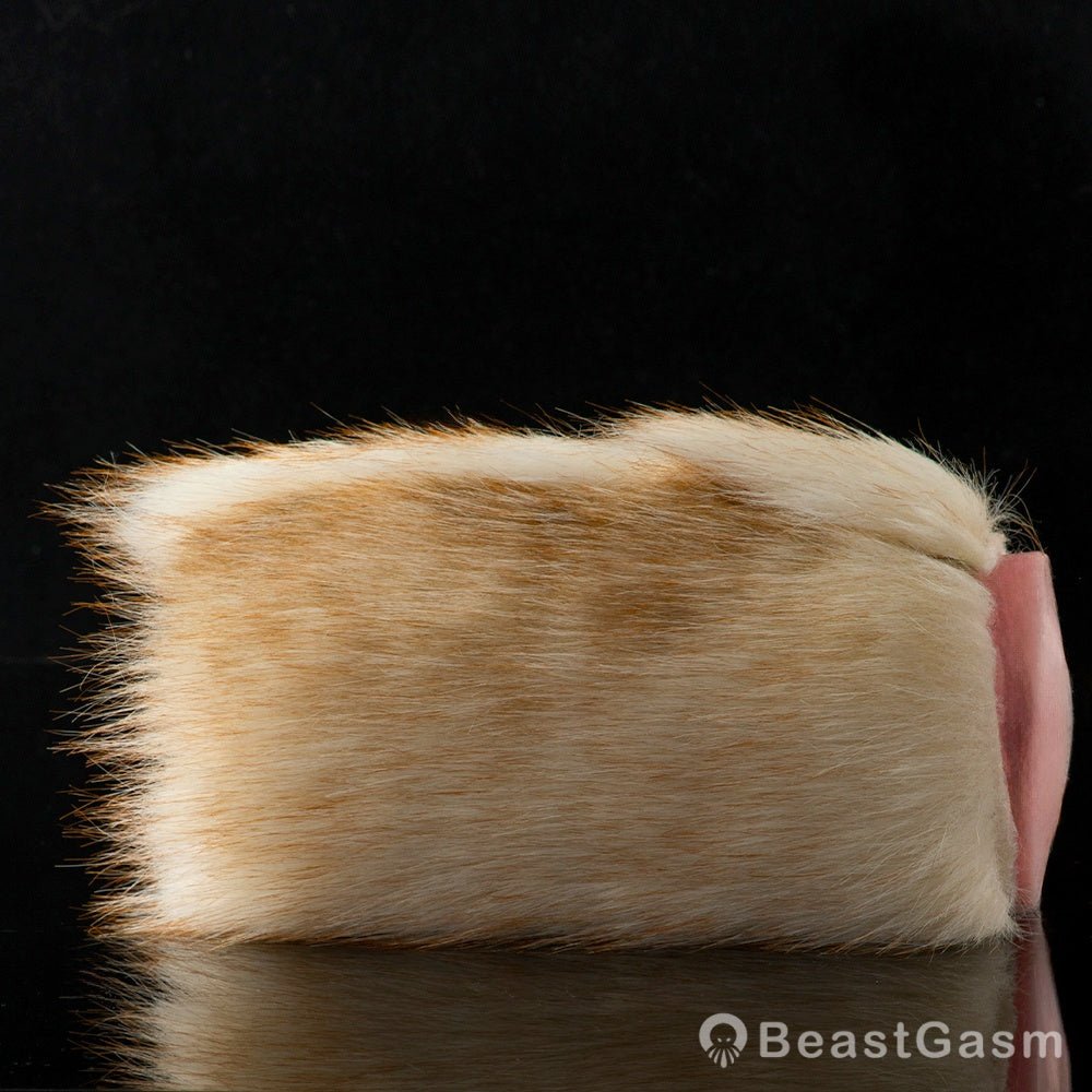 🐰 Lop Rabbit Furry Pocket Pussy | Snap-Off Plush Male Masturbator - BeastGasm