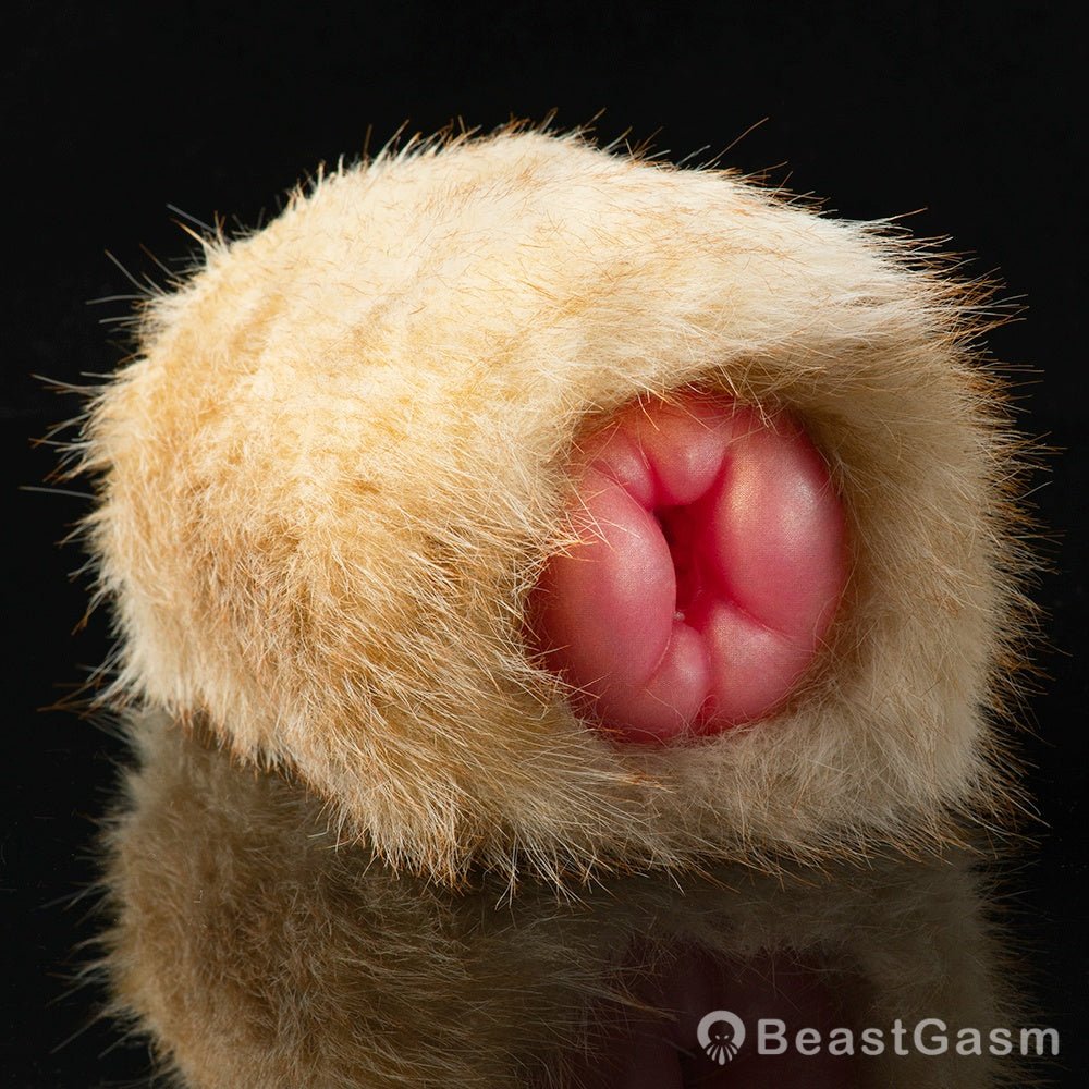 🐰 Lop Rabbit Furry Pocket Pussy | Snap-Off Plush Male Masturbator - BeastGasm