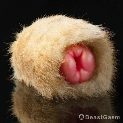 🐰 Lop Rabbit Furry Pocket Pussy | Snap-Off Plush Male Masturbator - BeastGasm