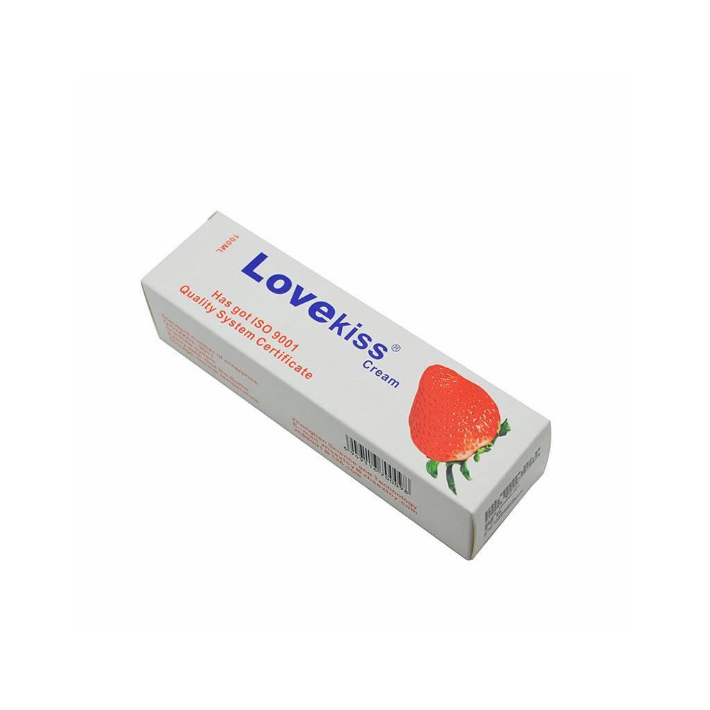 LoveKiss Strawberry Cream Water - Based Lube - BeastGasm