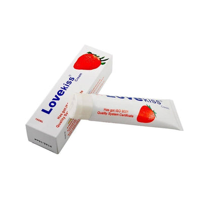 LoveKiss Strawberry Cream Water - Based Lube - BeastGasm