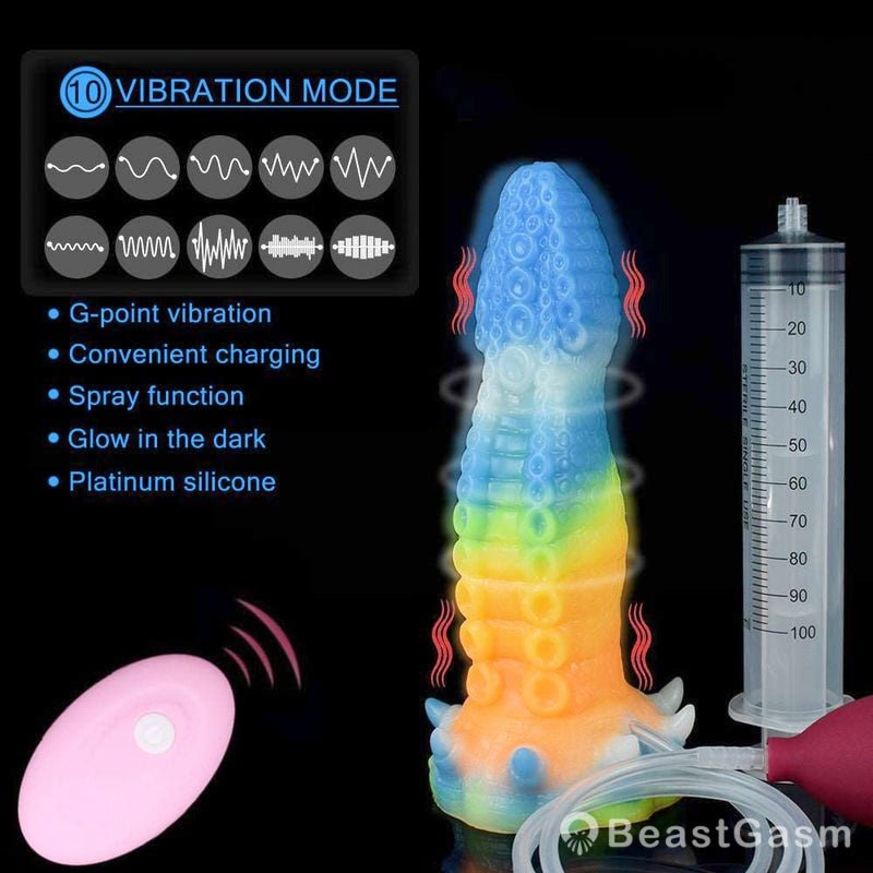 Luminous GIGANTEUS Octopus Vibrator – Premium Ejaculating Fantasy Toy - BeastGasm