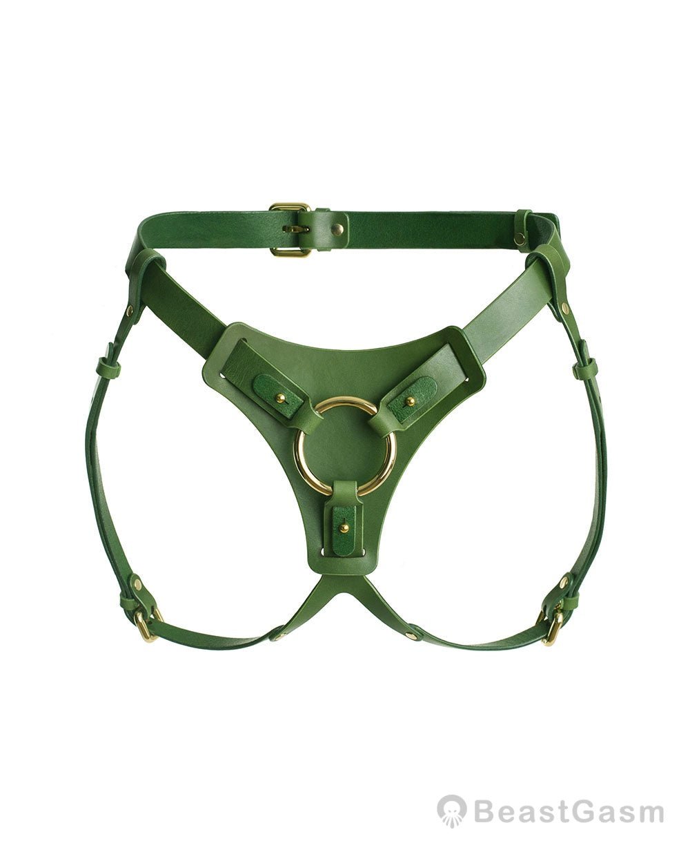 Luxury Female Strap On Harness with Dildo （Without dildos） - Black - BeastGasm