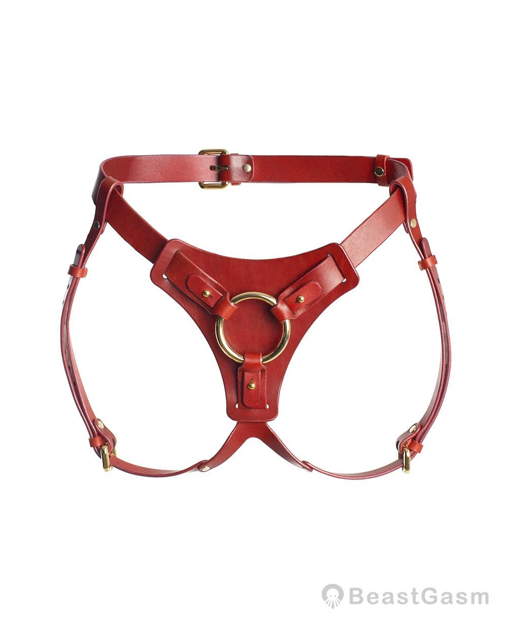 Luxury Female Strap On Harness with Dildo （Without dildos） - Black - BeastGasm