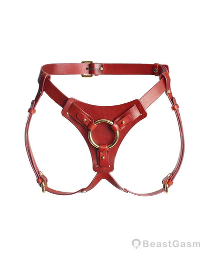 Luxury Female Strap On Harness with Dildo （Without dildos） - Black - BeastGasm