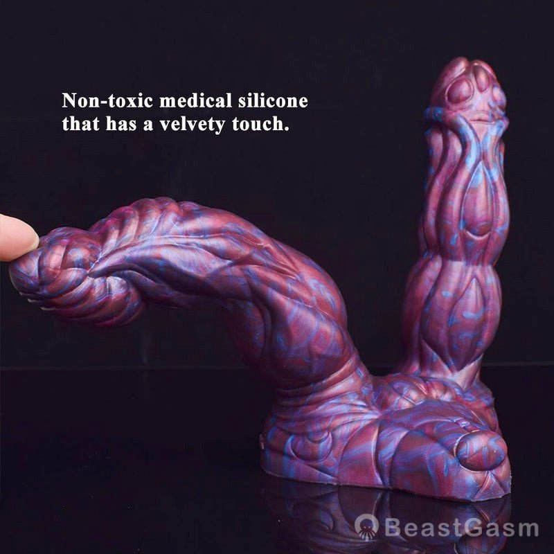 👾 Lydian Double Penetration Alien Plug – Ribbed for Deep Pleasure - BeastGasm