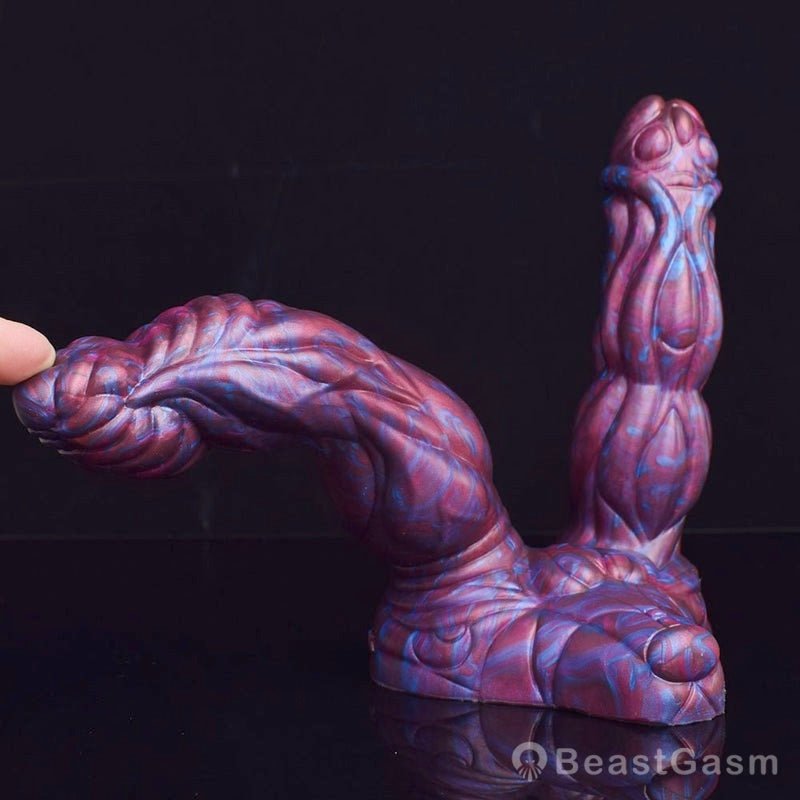 👾 Lydian Double Penetration Alien Plug – Ribbed for Deep Pleasure - BeastGasm