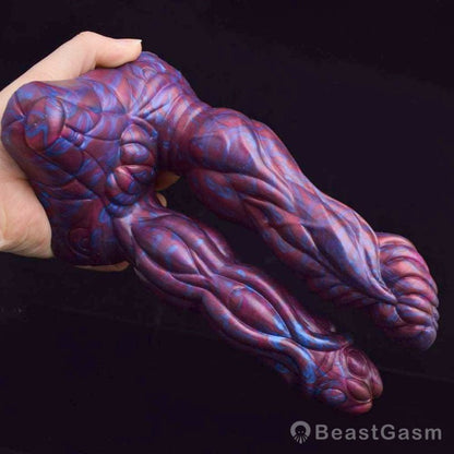 👾 Lydian Double Penetration Alien Plug – Ribbed for Deep Pleasure - BeastGasm