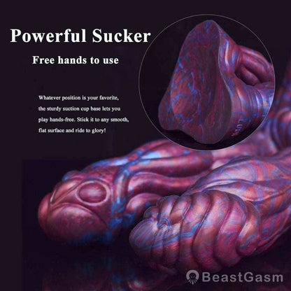 👾 Lydian Double Penetration Alien Plug – Ribbed for Deep Pleasure - BeastGasm