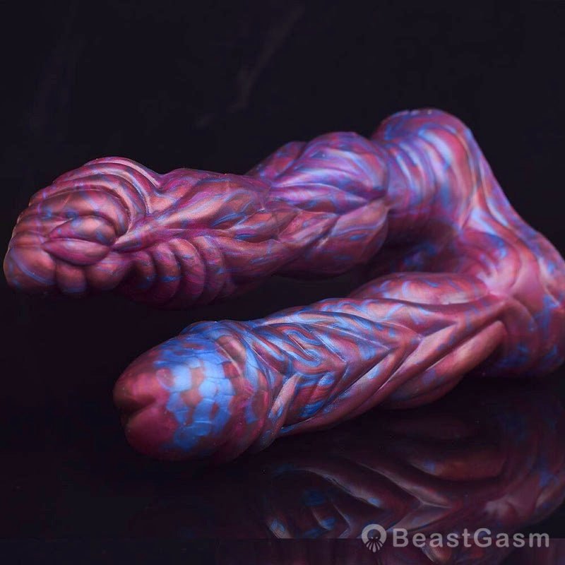 👾 Lydian Double Penetration Alien Plug – Ribbed for Deep Pleasure - BeastGasm