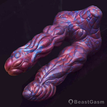 👾 Lydian Double Penetration Alien Plug – Ribbed for Deep Pleasure - BeastGasm