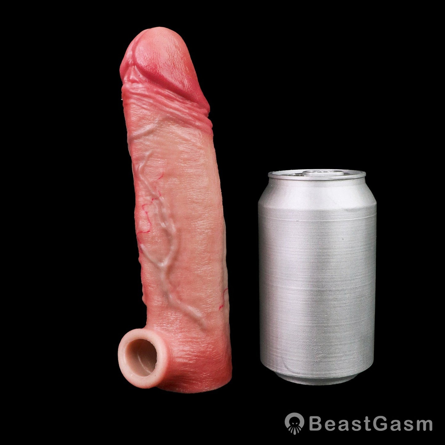 💎 Marnov Muscle-Flex Platinum Silicone Cock Sleeve - BeastGasm