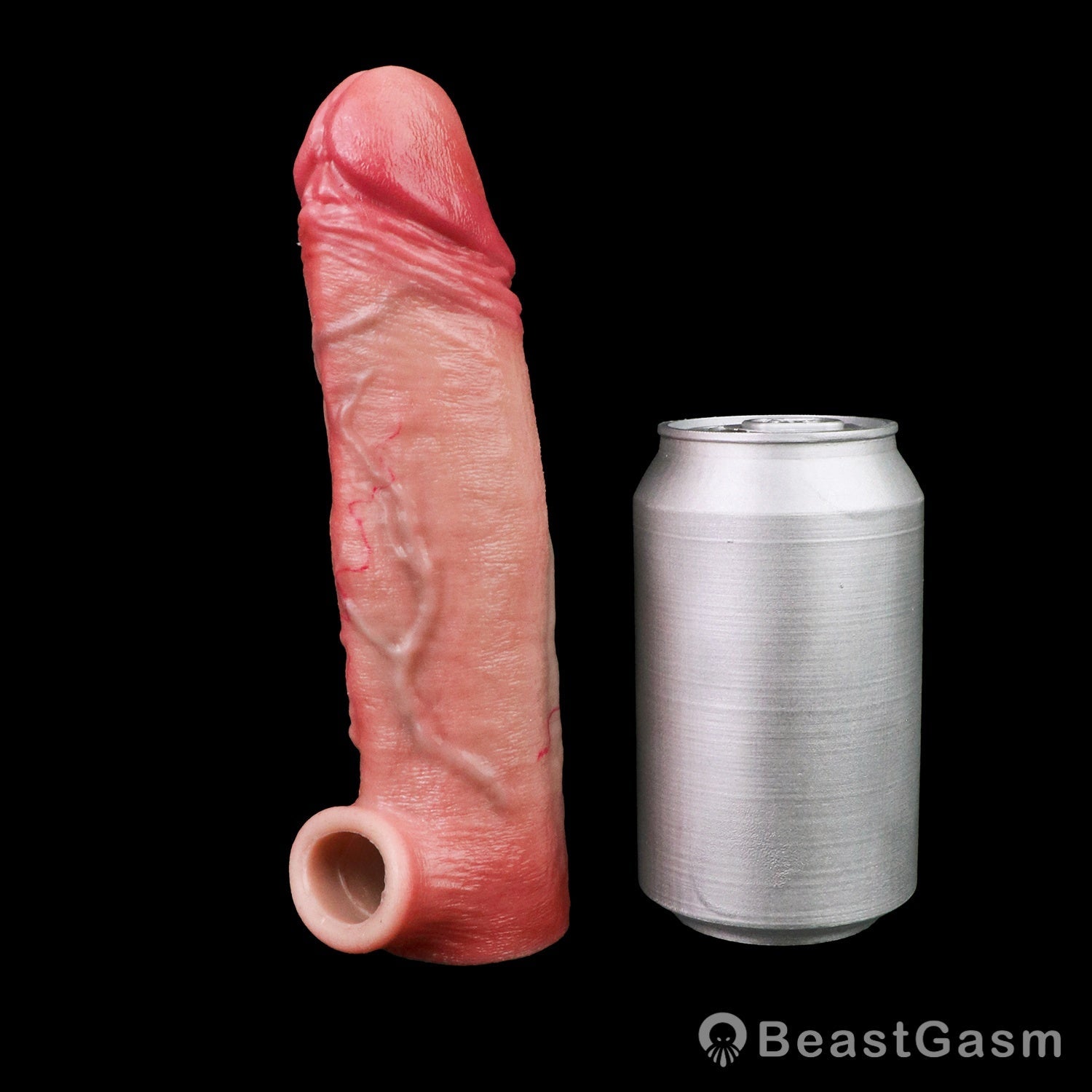 💎 Marnov Muscle-Flex Platinum Silicone Cock Sleeve - BeastGasm