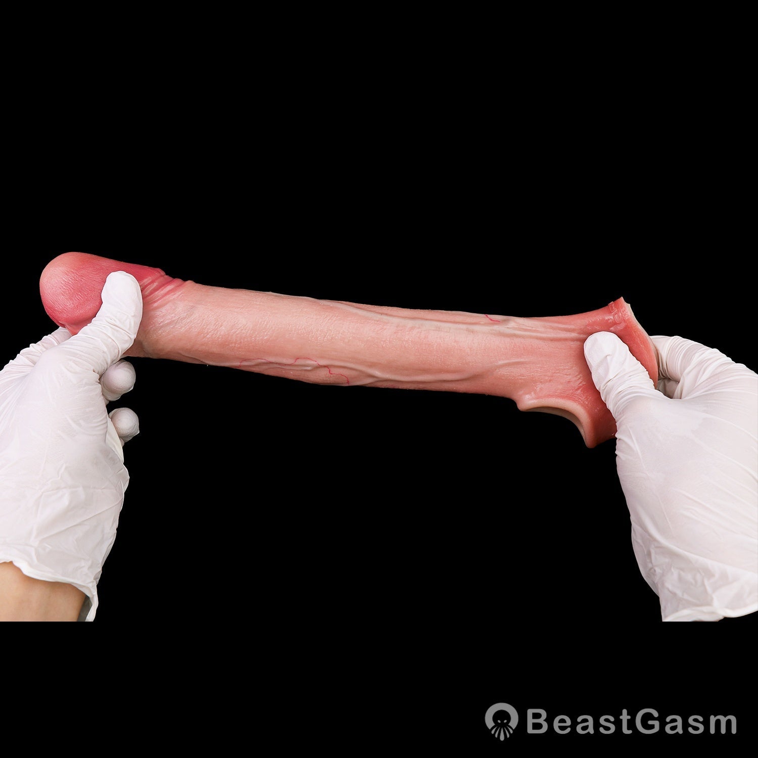 💎 Marnov Muscle-Flex Platinum Silicone Cock Sleeve - BeastGasm