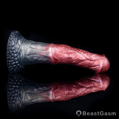 🐎 Metallic Red Horse Dildo – Realistic, Wild, and Ready - BeastGasm