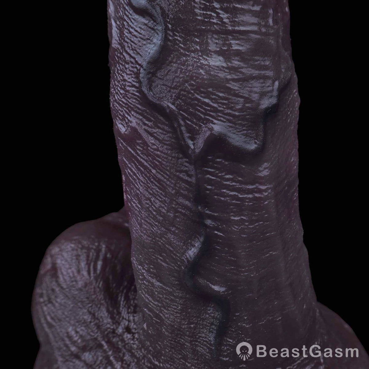 🍆 Midnight Titan Dual-Layer Dildo | Mushroom Head Cock - BeastGasm