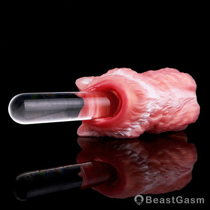 🐺 Midnight Wolf Silicone Masturbator – Primal Grip Texture - BeastGasm