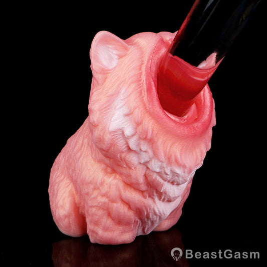 🐺 Midnight Wolf Silicone Masturbator – Primal Grip Texture - BeastGasm
