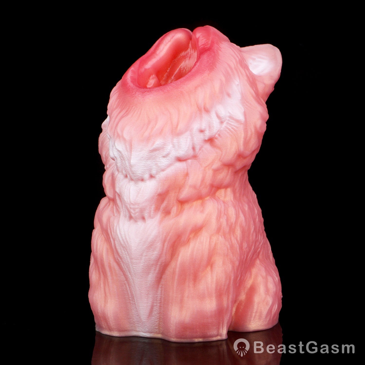 🐺 Midnight Wolf Silicone Masturbator – Primal Grip Texture - BeastGasm