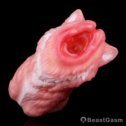 🐺 Midnight Wolf Silicone Masturbator – Primal Grip Texture - BeastGasm