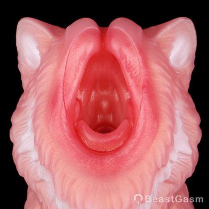 🐺 Midnight Wolf Silicone Masturbator – Primal Grip Texture - BeastGasm