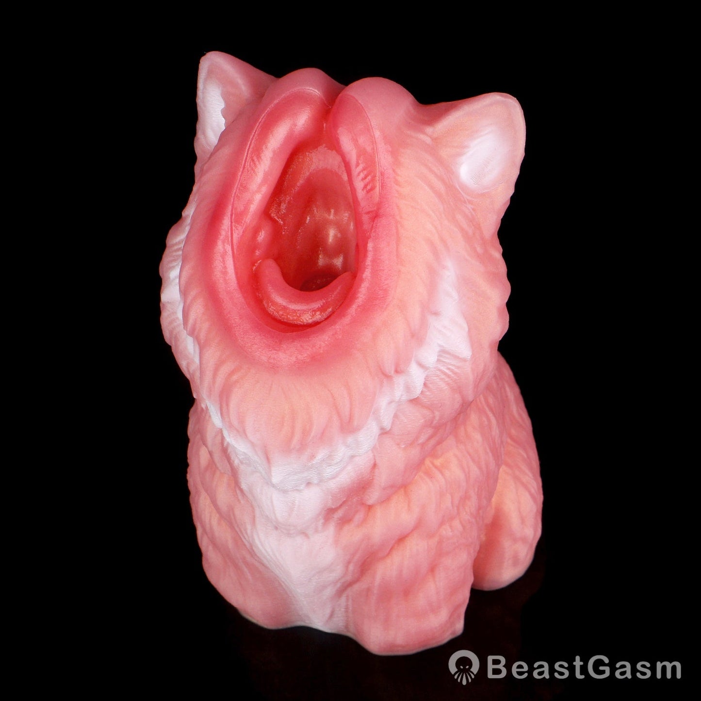 🐺 Midnight Wolf Silicone Masturbator – Primal Grip Texture - BeastGasm