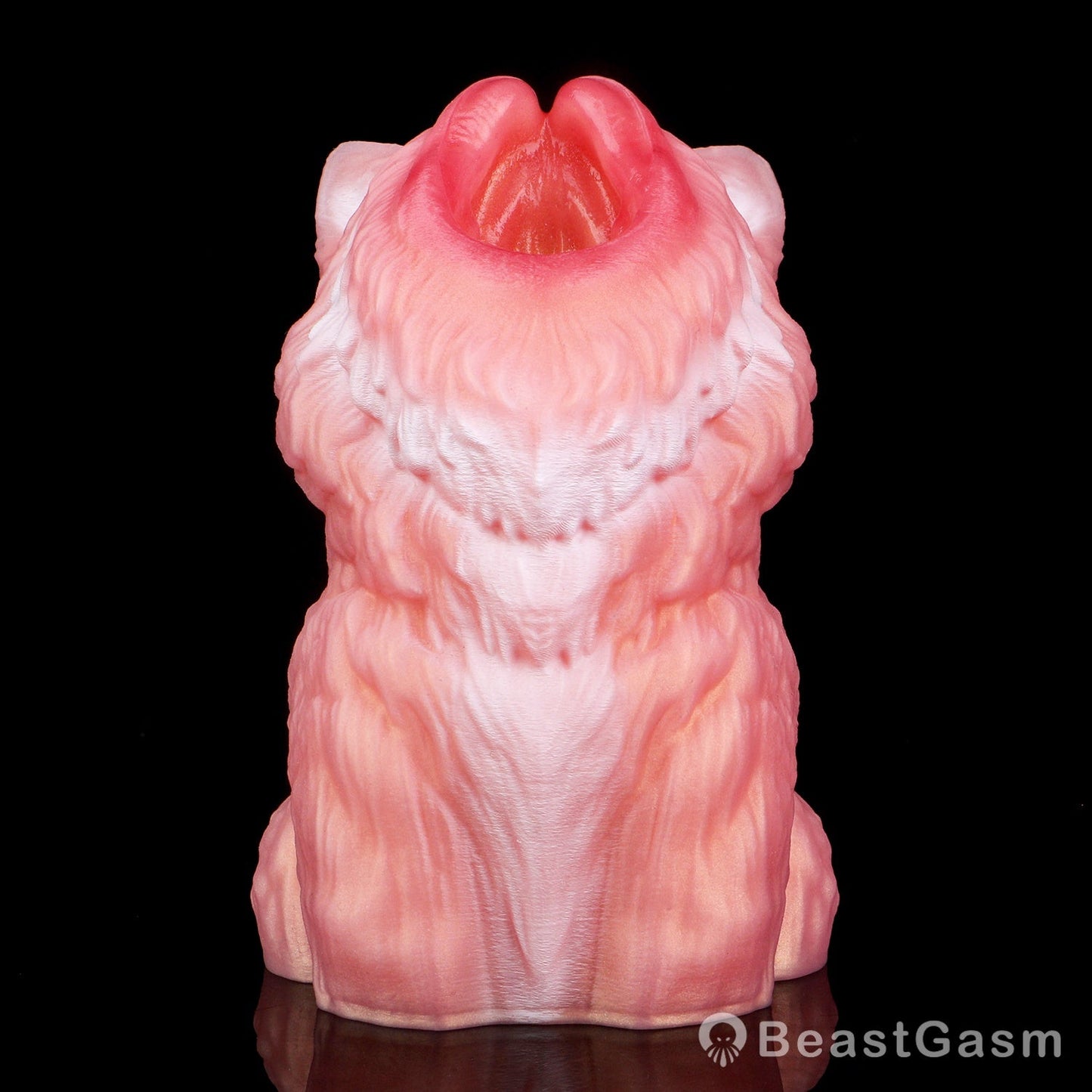 🐺 Midnight Wolf Silicone Masturbator – Primal Grip Texture - BeastGasm