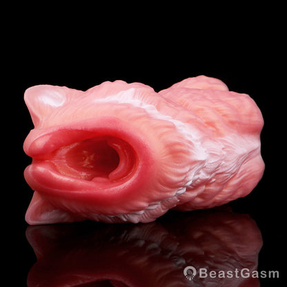 🐺 Midnight Wolf Silicone Masturbator – Primal Grip Texture - BeastGasm