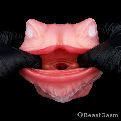 🐺 Midnight Wolf Silicone Masturbator – Primal Grip Texture - BeastGasm