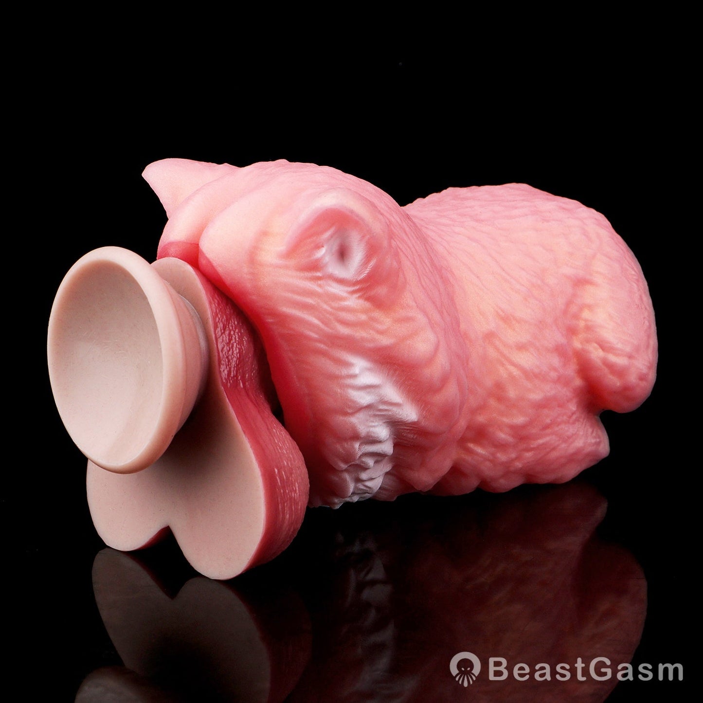 🐺 Midnight Wolf Silicone Masturbator – Primal Grip Texture - BeastGasm