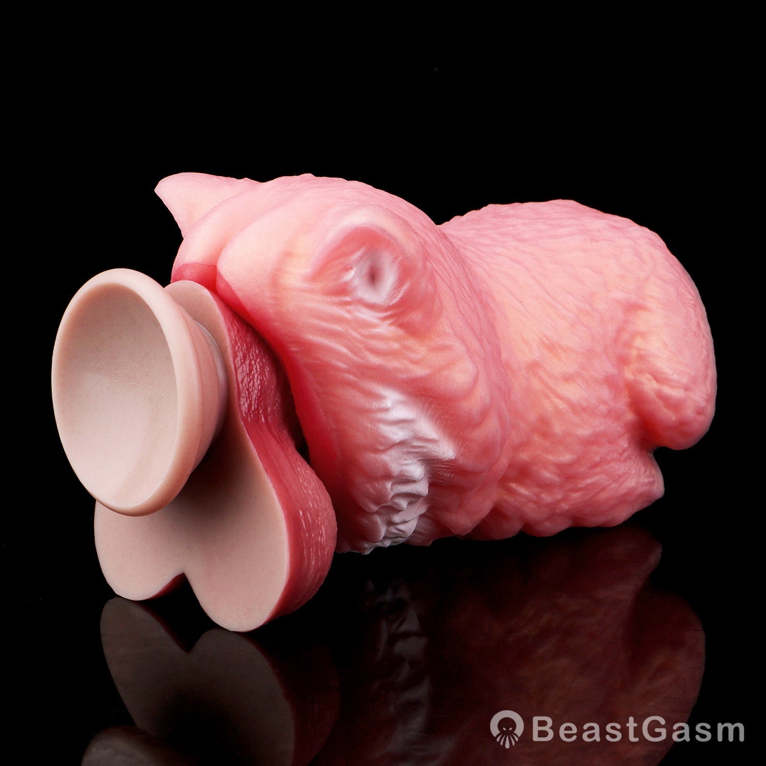 🐺 Midnight Wolf Silicone Masturbator – Primal Grip Texture - BeastGasm