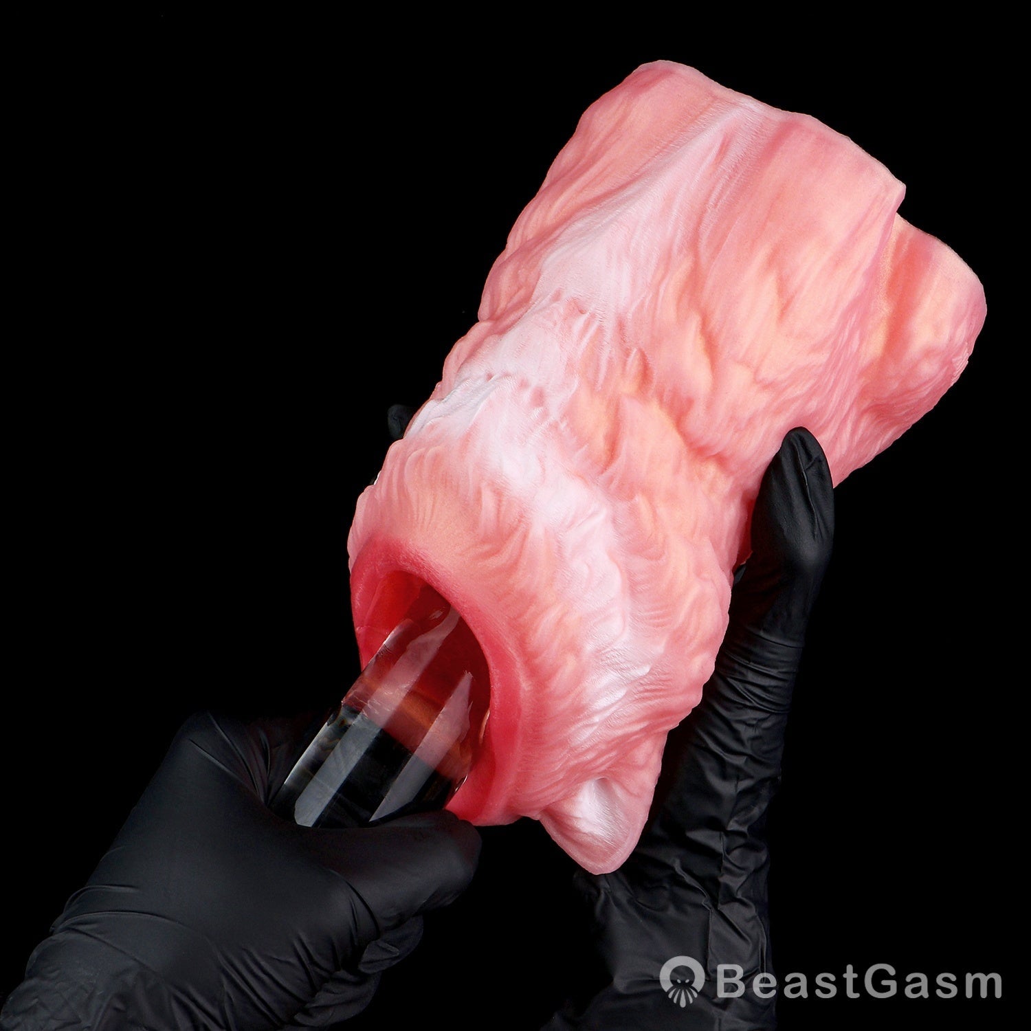 🐺 Midnight Wolf Silicone Masturbator – Primal Grip Texture - BeastGasm