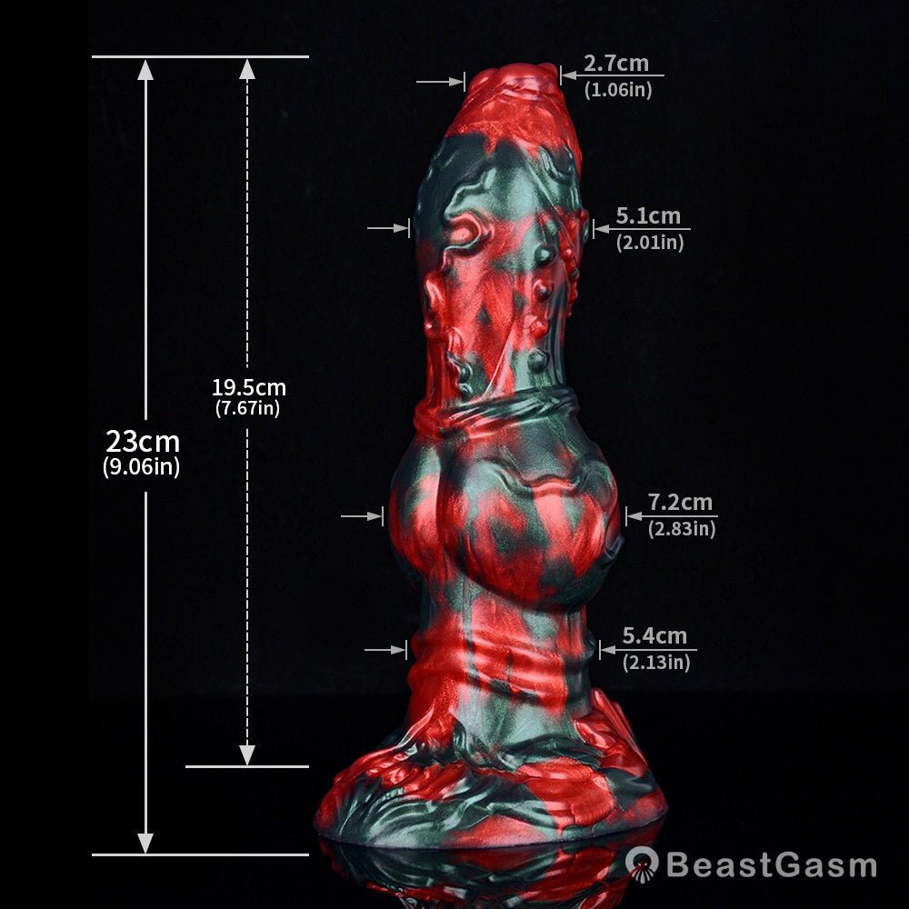 Mythical Knotted Dildo – Chamrosh Avian Canine Fantasy Toy - BeastGasm