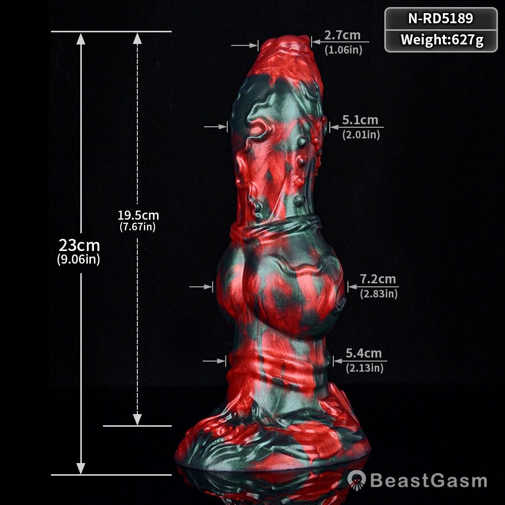 Mythical Knotted Dildo – Chamrosh Avian Canine Fantasy Toy - BeastGasm