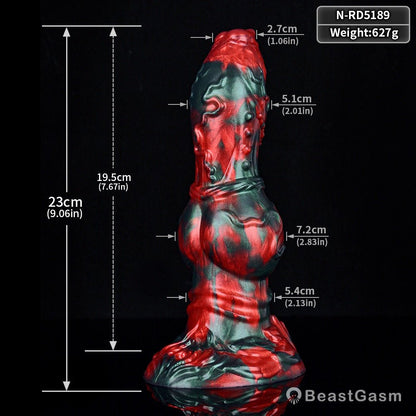 Mythical Knotted Dildo – Chamrosh Avian Canine Fantasy Toy - BeastGasm